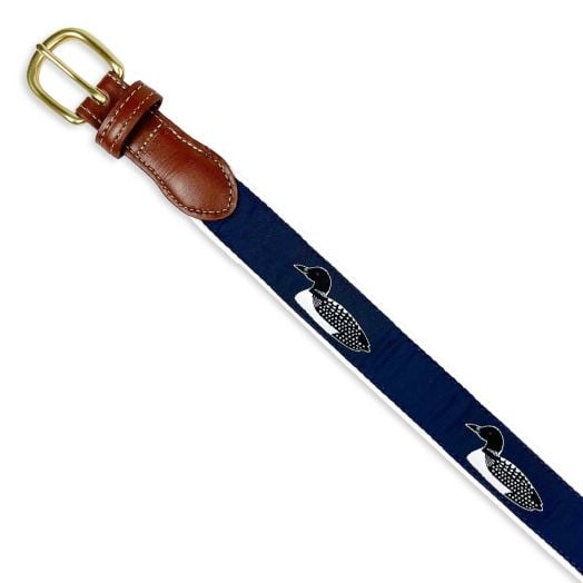 O'Connell's Motif Belt - Loons - Black