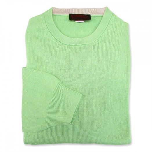 O'Connell's Pima Cotton Crewneck Sweater - Kiwi (3580)
