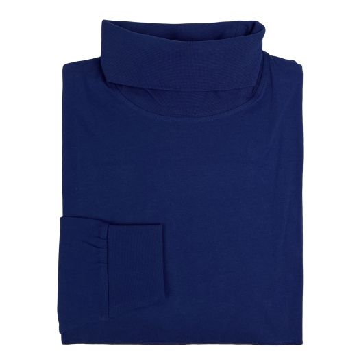 O'Connell's Pima Cotton Turtleneck - Denim