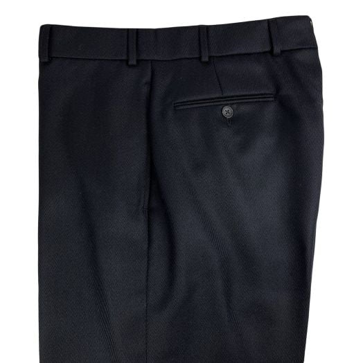 O'Connell's Plain Front Cavalry Twill Trousers - Dark Navy