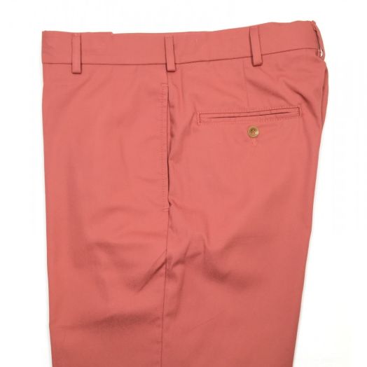 O'Connell's Plain Front Cotton Dress Gabardine Trousers - Breton Red