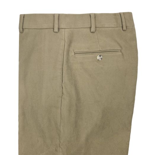 O'Connell's Plain Front Trouser - Cotton Moleskin - Tan