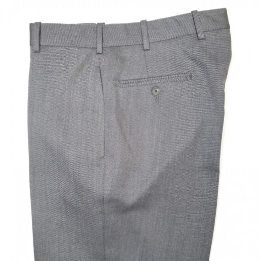 O'Connell's plain front Wool Cavalry Twill Trousers - Light Grey