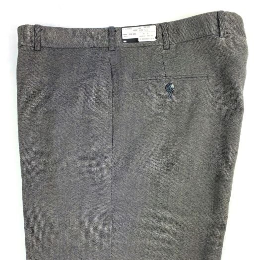 O'Connell's Plain Front Wool Oxford Trousers - Grey (6702)