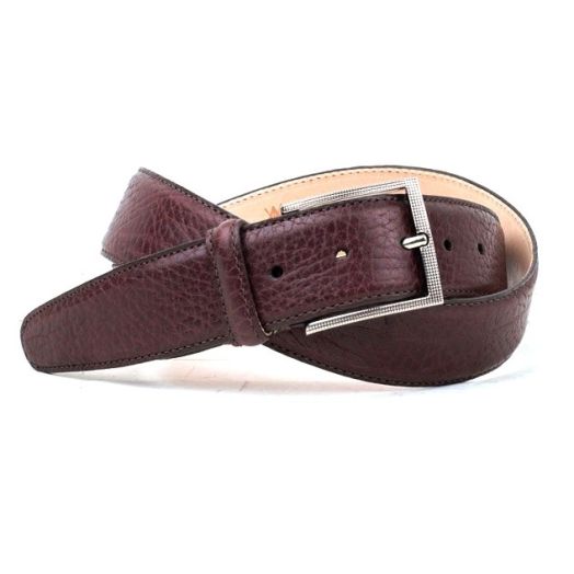 O'Connell's Royal Bullhide Leather Belt - Mahogany