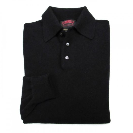 O'Connell's Scottish Cashmere Polo - Black