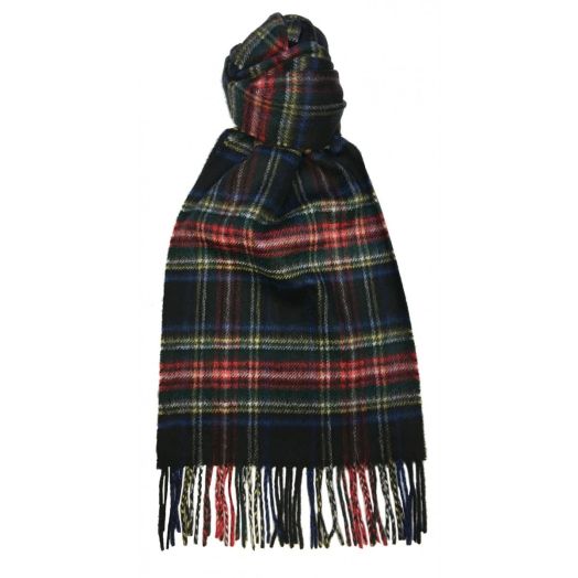 O'Connell's Scottish Cashmere Scarf - Black Stewart (93006)