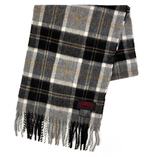 O'Connell's Scottish Cashmere Scarf - Silver Bannockbane (93015)