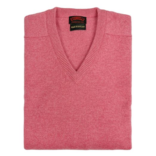 O'Connell's Scottish Cashmere V-Neck Sweater - Dakar