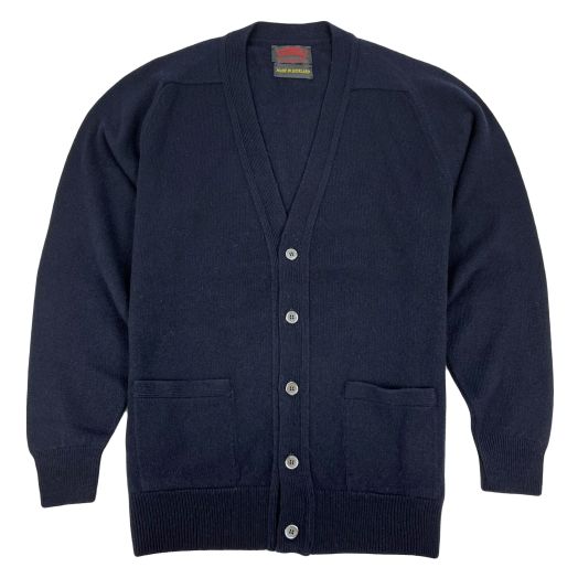 O'Connell's Scottish Lambswool Cardigan - Navy
