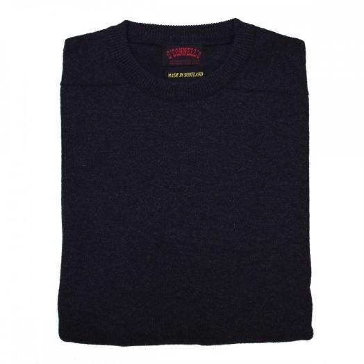 O'Connell's Scottish Lambswool Crewneck Sweater - Black