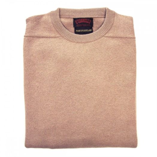 O'Connell's Scottish Lambswool Crewneck Sweater - Camel