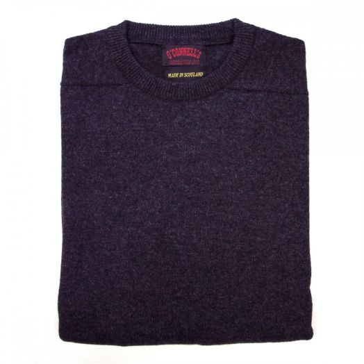O'Connell's Scottish Lambswool Crewneck Sweater - Charcoal