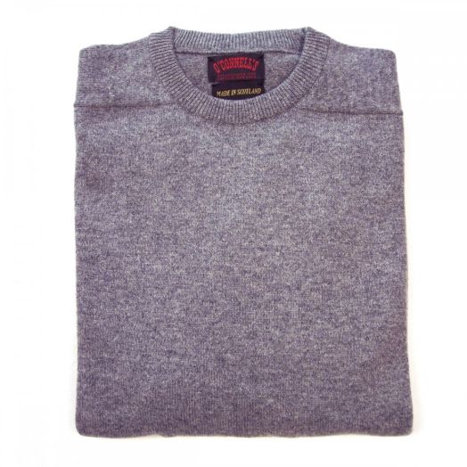 O'Connell's Scottish Lambswool Crewneck Sweater - Medium Grey