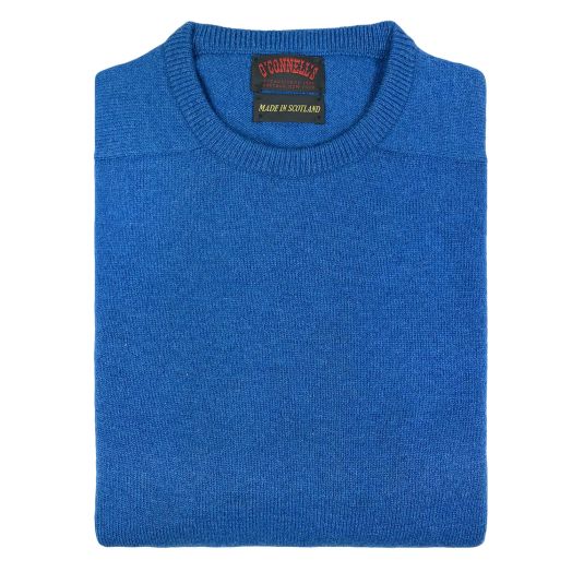 O'Connell's Scottish Lambswool Crewneck Sweater - Neptune
