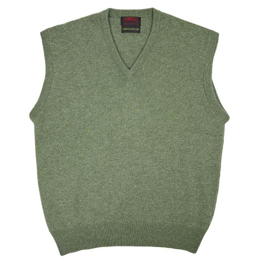 O'Connell's Scottish Lambswool V-Neck Sleeveless Pullover - Landscape
