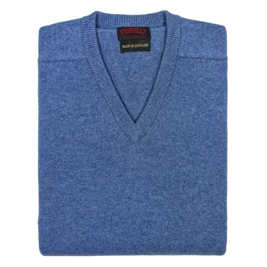 O'Connell's Scottish Lambswool V-Neck Sweater - Jeans