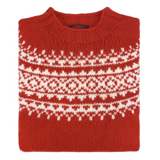 O'Connell's Scottish Shetland Wool - Icelandic Yoke - Red