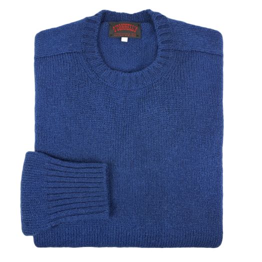 O'Connell's Scottish Shetland Wool Sweater - Cobalt
