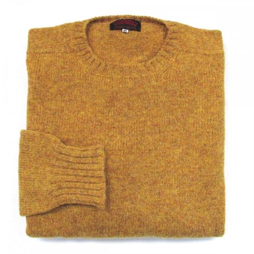 O'Connell's Scottish Shetland Wool Sweater - Cumin