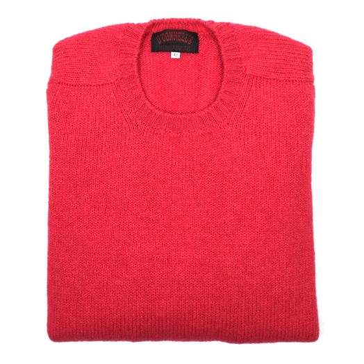 O'Connell's Scottish Shetland Wool Sweater - Fuchsia