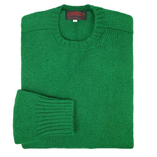 O'Connell's Scottish Shetland Wool Sweater - Green