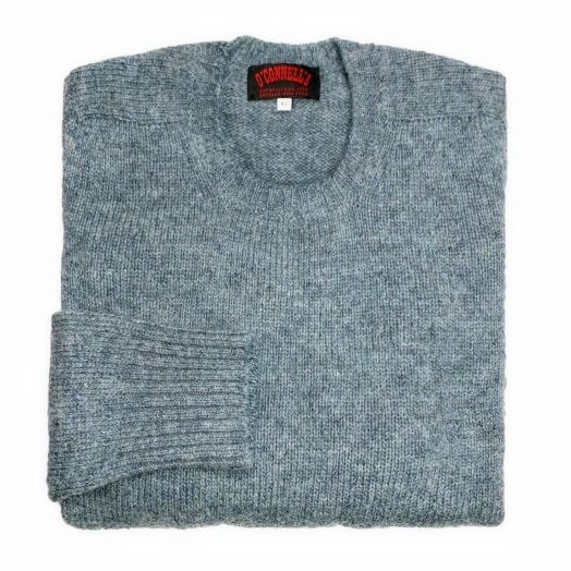 O'Connell's Scottish Shetland Wool Sweater - Highland Mist