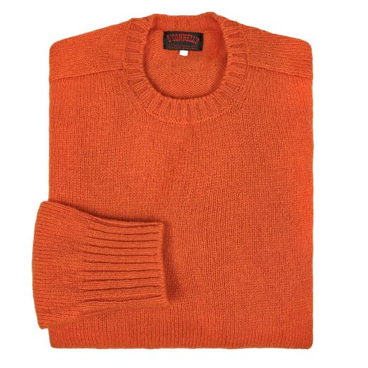 O'Connell's Scottish Shetland Wool Sweater - Orange