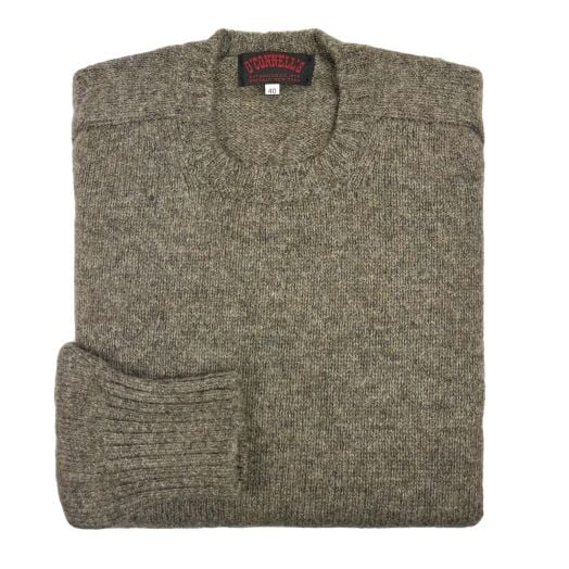 O'Connell's Scottish Shetland Wool Sweater - Oyster Shell