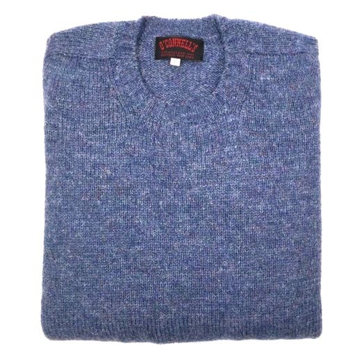 O'Connell's Scottish Shetland Wool Sweater - Pacific