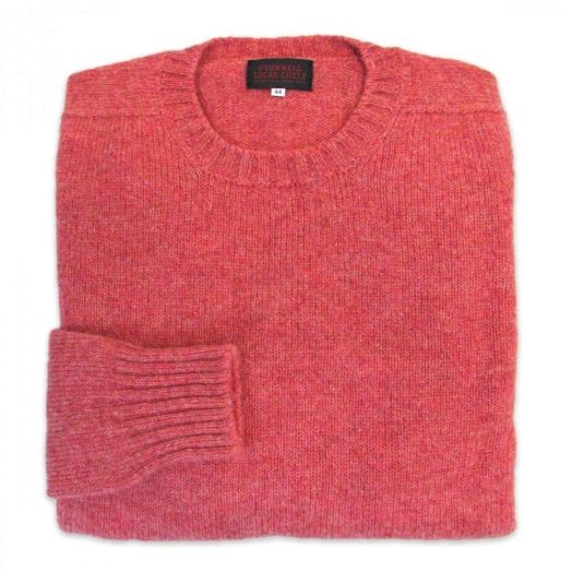 O'Connell's Scottish Shetland Wool Sweater - Rouge