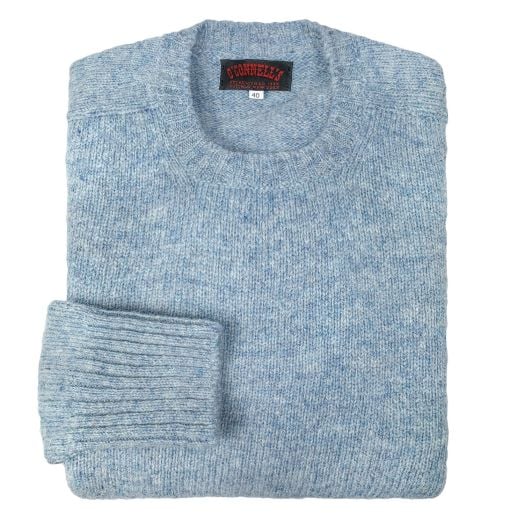 O'Connell's Scottish Shetland Wool Sweater - Sky