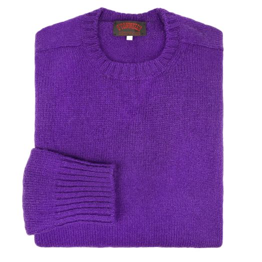 O'Connell's Scottish Shetland Wool Sweater - Violet