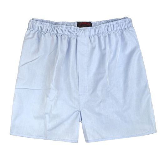 O'Connell's Sea Island Cotton Boxer Shorts - Blue