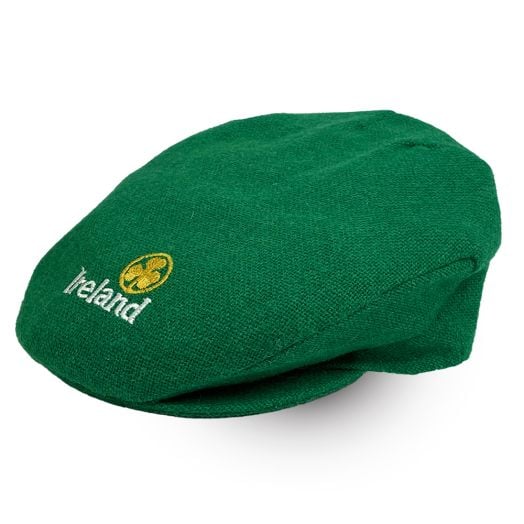 O'Connell's Shetland Wool 'Ireland' Cap - Kelly Green