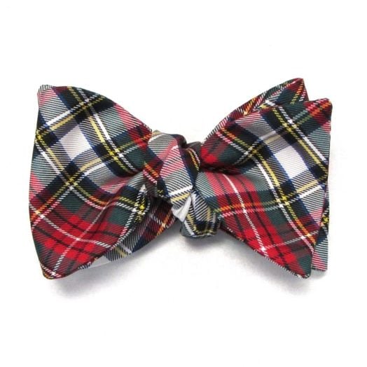 O'Connell's Silk Bow Tie - Tartan - Dress Stewart (5DStw) (10411)