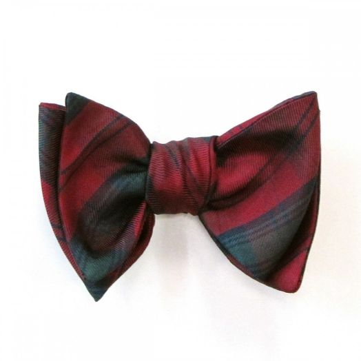 O'Connell's Silk Bow Tie - Tartan Plaid - Lindsey (16197)