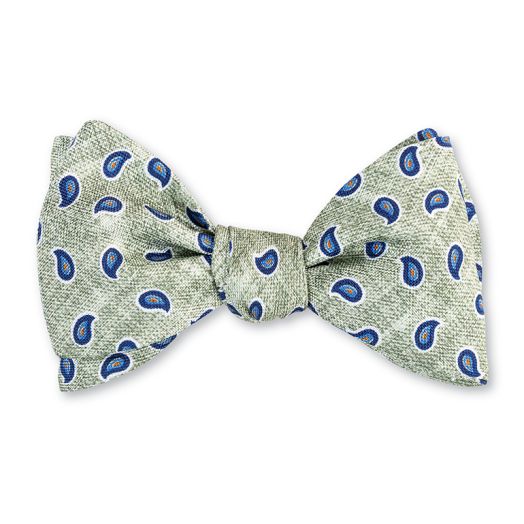 O'Connell's Silk Bow Tie - Teardrop - Taupe (93820)