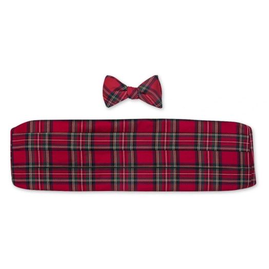 O'Connell's Silk Cummerbund & Bow Tie Set - Royal Stewart (95608)