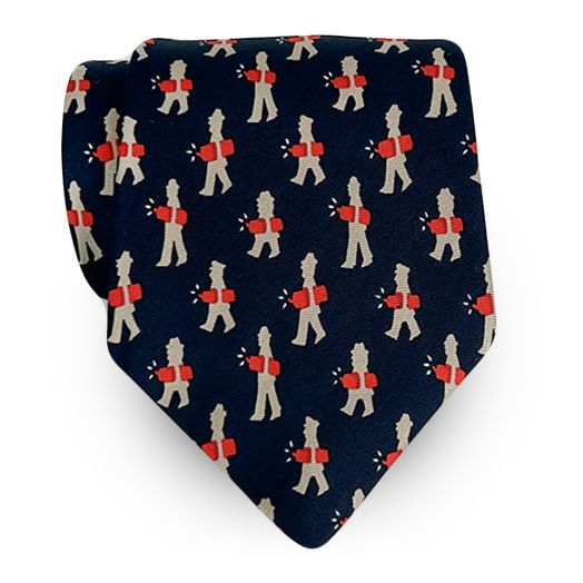 O'Connell's Silk Print Tie - 'Firecracker' (43424)