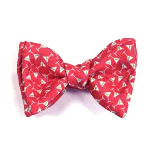 O'Connell's Silk Printed Bow Tie - Martinis - Melon (66034)