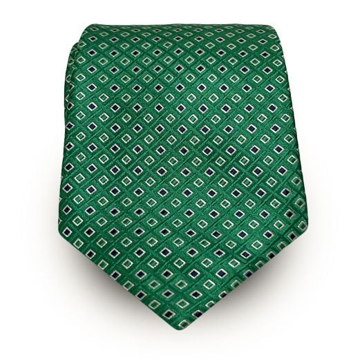 O'Connell's Silk Woven Tie - Diamonds - Yellow (108129)