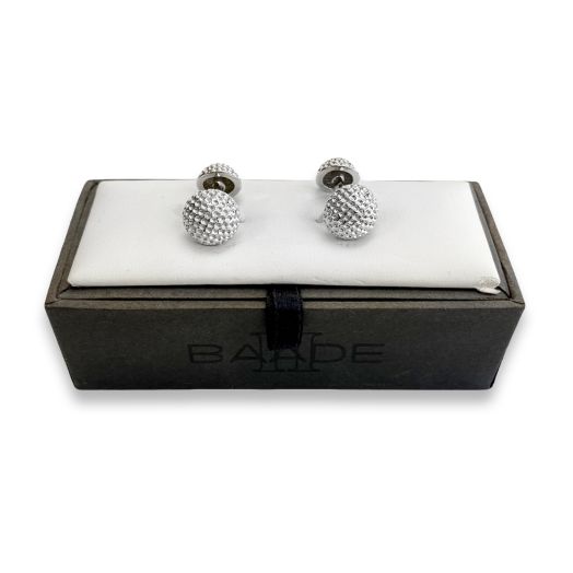O'Connell's Silver Finish Cufflinks - Golf Balls (62310)