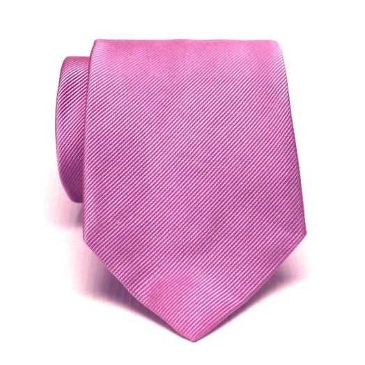 O'Connell's Solid Woven Twill Tie - Bubblegum (31) (67344)