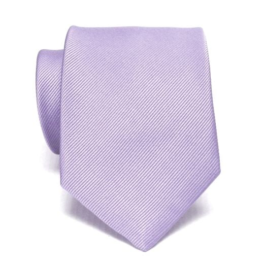 O'Connell's Solid Woven Twill Tie - Lavender (9) (67345)
