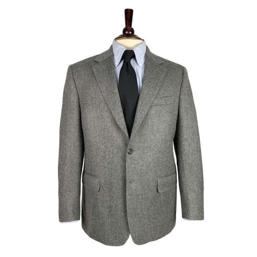 O'Connell's Sport Coat - Cashmere - Grey Mini Herringbone