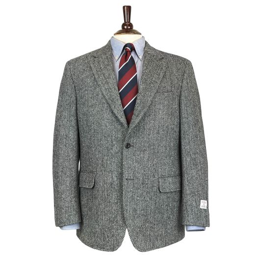 O'Connell's Sport Coat - Harris Tweed - Grey Herringbone