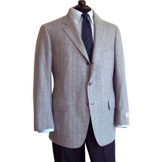 O'Connell's Sport Coat - Cashmere - Grey Herringbone