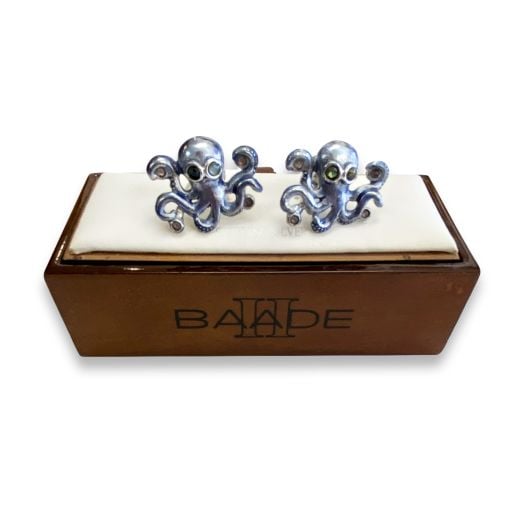 O'Connell's Sterling Silver Cufflinks - Octopus