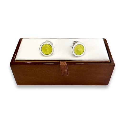 O'Connell's Sterling Silver Cufflinks - Spiral Sunshine (73436)
